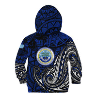 Micronesia Independence Day FSM Kid Hoodie Tribal Tattoo Pattern Flag Seal Heritage TS04 - Polynesian Pride