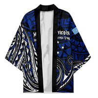 Micronesia Independence Day FSM Kimono Tribal Tattoo Pattern Flag Seal Heritage TS04 Unisex Blue Black - Polynesian Pride