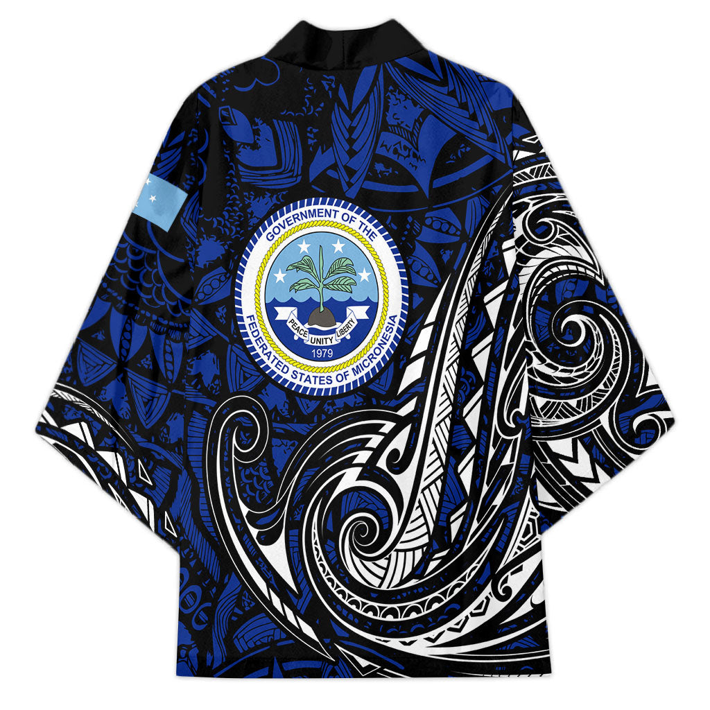 Micronesia Independence Day FSM Kimono Tribal Tattoo Pattern Flag Seal Heritage TS04 - Polynesian Pride