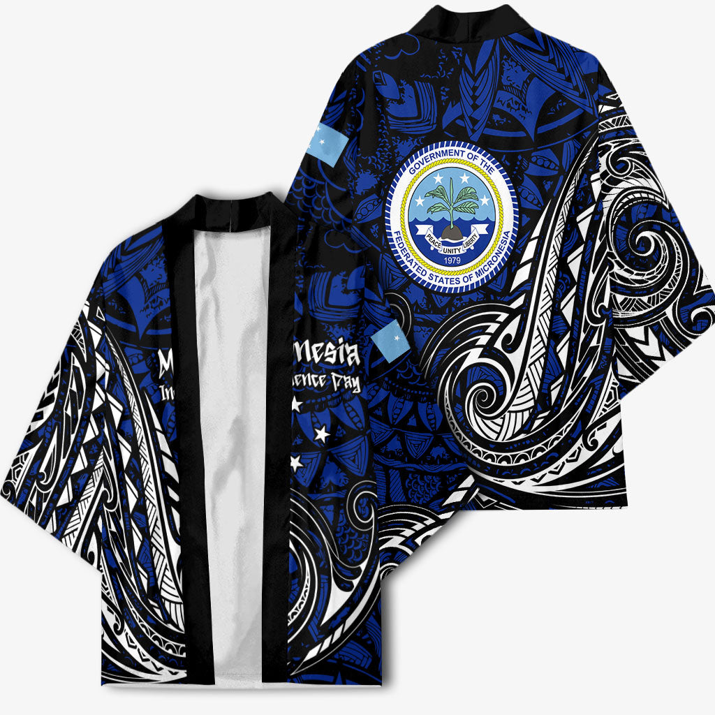 Micronesia Independence Day FSM Kimono Tribal Tattoo Pattern Flag Seal Heritage TS04 - Polynesian Pride
