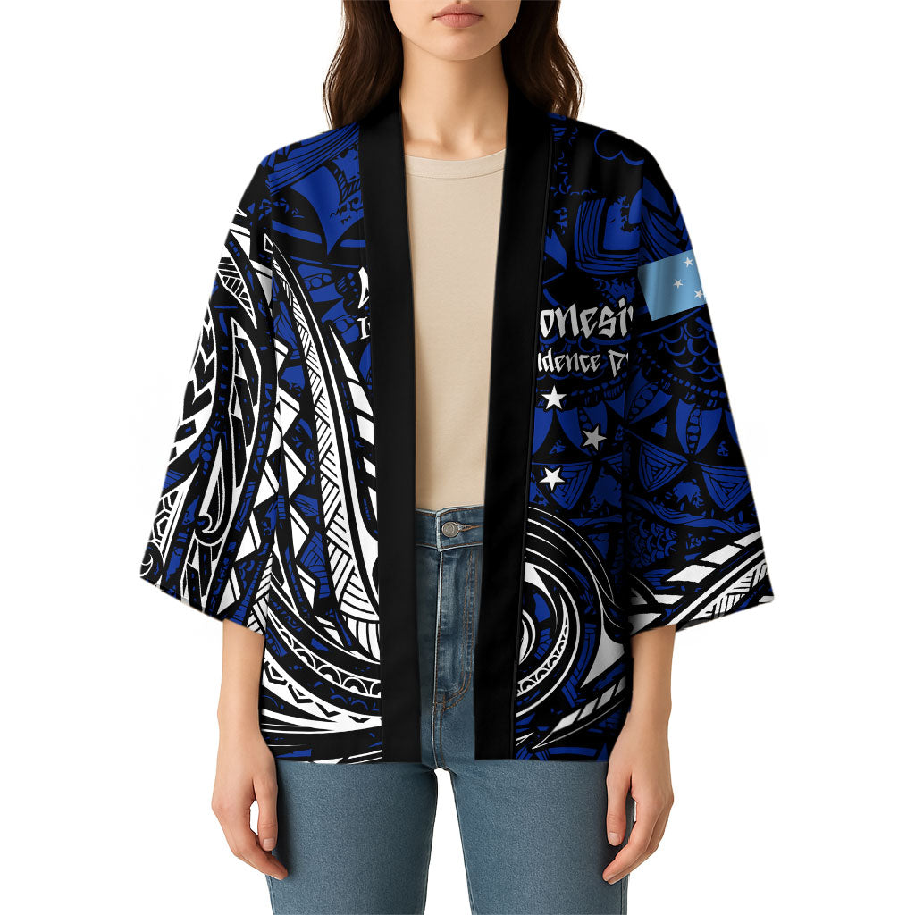 Micronesia Independence Day FSM Kimono Tribal Tattoo Pattern Flag Seal Heritage TS04 - Polynesian Pride