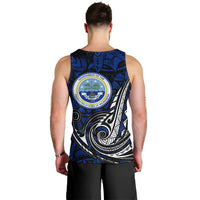 Micronesia Independence Day FSM Men Tank Top Tribal Tattoo Pattern Flag Seal Heritage TS04 - Polynesian Pride