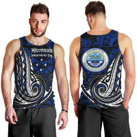 Micronesia Independence Day FSM Men Tank Top Tribal Tattoo Pattern Flag Seal Heritage TS04 - Polynesian Pride