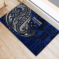 Micronesia Independence Day FSM Rubber Doormat Tribal Tattoo Pattern Flag Seal Heritage TS04 - Polynesian Pride