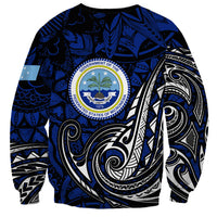 Micronesia Independence Day FSM Sweatshirt Tribal Tattoo Pattern Flag Seal Heritage TS04 - Polynesian Pride