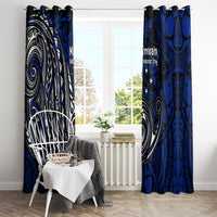 Micronesia Independence Day FSM Window Curtain Tribal Tattoo Pattern Flag Seal Heritage TS04 - Polynesian Pride