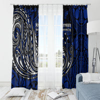 Micronesia Independence Day FSM Window Curtain Tribal Tattoo Pattern Flag Seal Heritage TS04 - Polynesian Pride