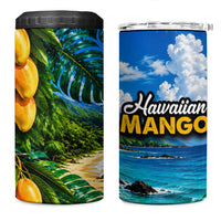 Hawaiian Mango Tropical Beach 4 in 1 Can Cooler Tumbler Scenic Island Nature Exotic Fruit Graphic TS04 One Size: 16 oz Blue Green - Polynesian Pride