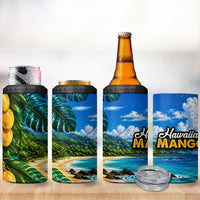 Hawaiian Mango Tropical Beach 4 in 1 Can Cooler Tumbler Scenic Island Nature Exotic Fruit Graphic TS04 - Polynesian Pride