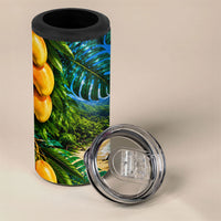 Hawaiian Mango Tropical Beach 4 in 1 Can Cooler Tumbler Scenic Island Nature Exotic Fruit Graphic TS04 - Polynesian Pride