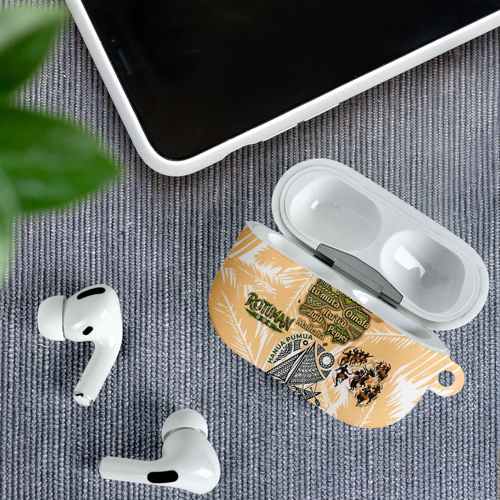 Rotuman Culture Island Pride AirPods Case Traditional Polynesian Tribal Pattern With Island Map TS04 - Polynesian Pride