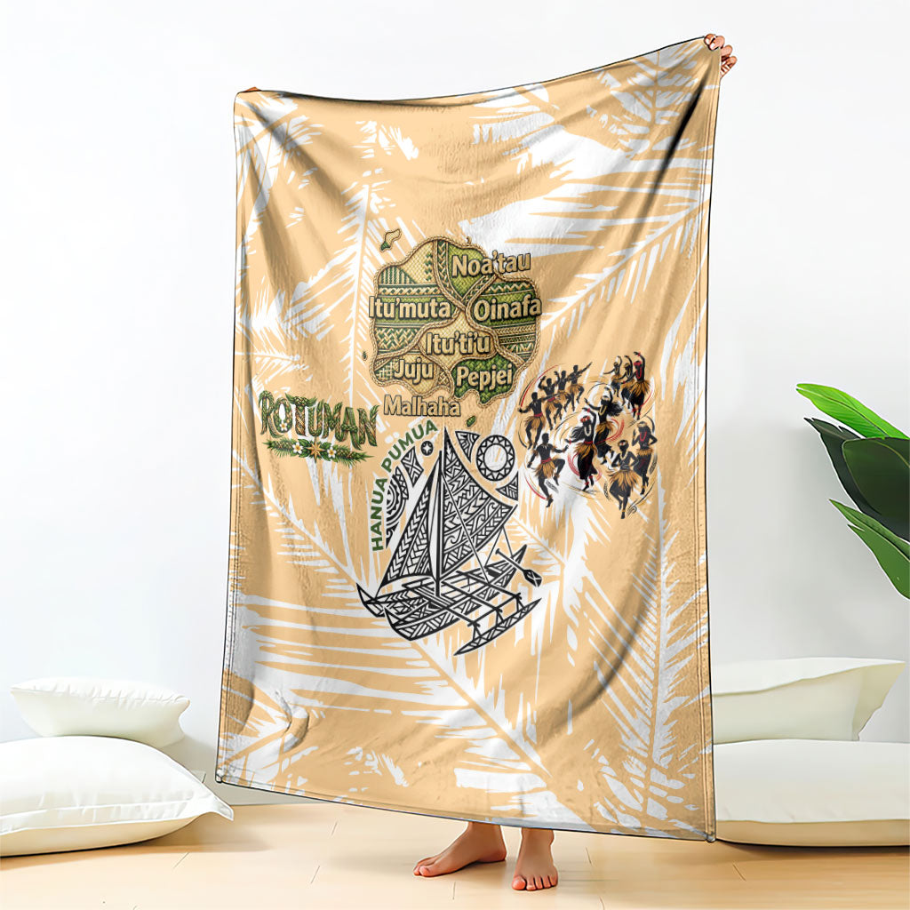 Rotuman Culture Island Pride Blanket Traditional Polynesian Tribal Pattern With Island Map TS04 - Polynesian Pride