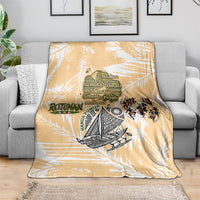 Rotuman Culture Island Pride Blanket Traditional Polynesian Tribal Pattern With Island Map TS04 - Polynesian Pride