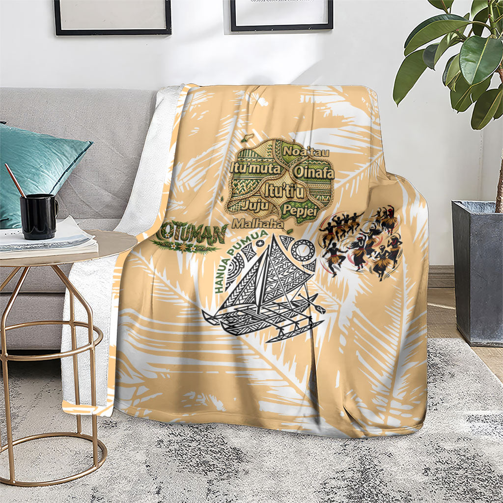 Rotuman Culture Island Pride Blanket Traditional Polynesian Tribal Pattern With Island Map TS04 - Polynesian Pride
