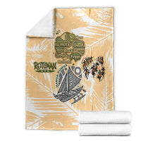 Rotuman Culture Island Pride Blanket Traditional Polynesian Tribal Pattern With Island Map TS04 - Polynesian Pride