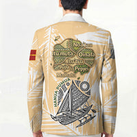 Rotuman Culture Island Pride Blazer Traditional Polynesian Tribal Pattern With Island Map TS04 - Polynesian Pride