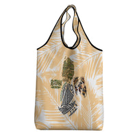 Rotuman Culture Island Pride Grocery Bag Traditional Polynesian Tribal Pattern With Island Map TS04 - Polynesian Pride