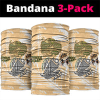 Rotuman Culture Island Pride Neck Gaiter Traditional Polynesian Tribal Pattern With Island Map TS04 package One Size: 25*50cm Yellow Beige - Polynesian Pride