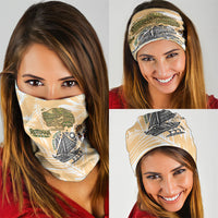 Rotuman Culture Island Pride Neck Gaiter Traditional Polynesian Tribal Pattern With Island Map TS04 - Polynesian Pride