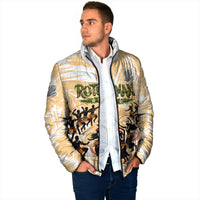 Rotuman Culture Island Pride Padded Jacket Traditional Polynesian Tribal Pattern With Island Map TS04 - Polynesian Pride