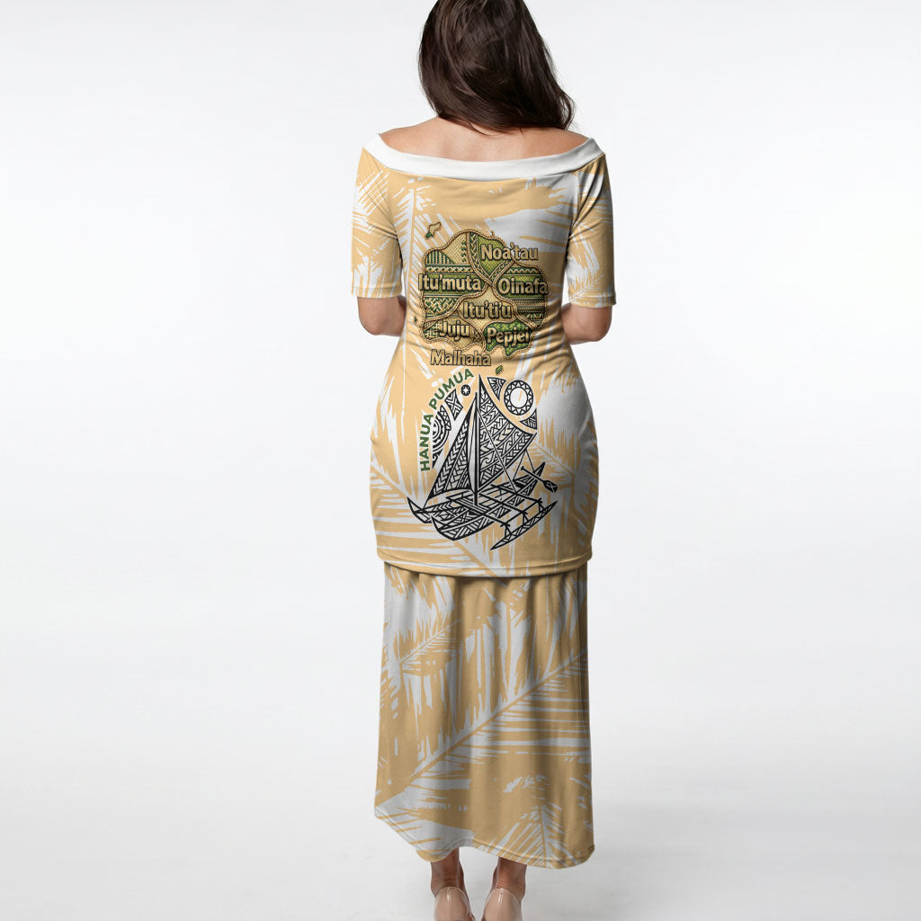 Rotuman Culture Island Pride Puletasi Traditional Polynesian Tribal Pattern With Island Map TS04 - Polynesian Pride