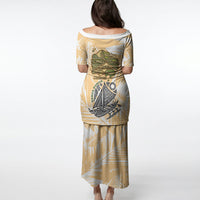 Rotuman Culture Island Pride Puletasi Traditional Polynesian Tribal Pattern With Island Map TS04 - Polynesian Pride
