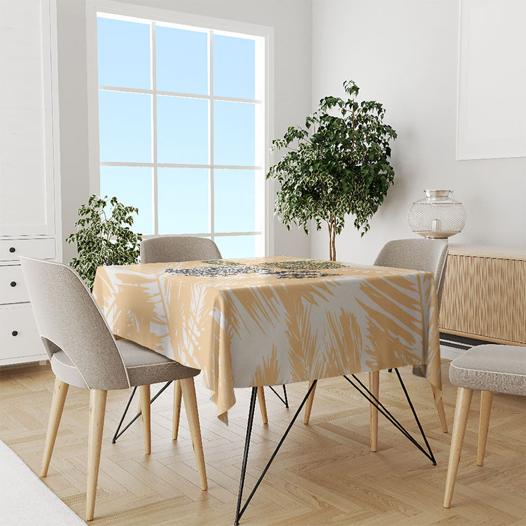 Rotuman Culture Island Pride Tablecloth Traditional Polynesian Tribal Pattern With Island Map TS04 - Polynesian Pride