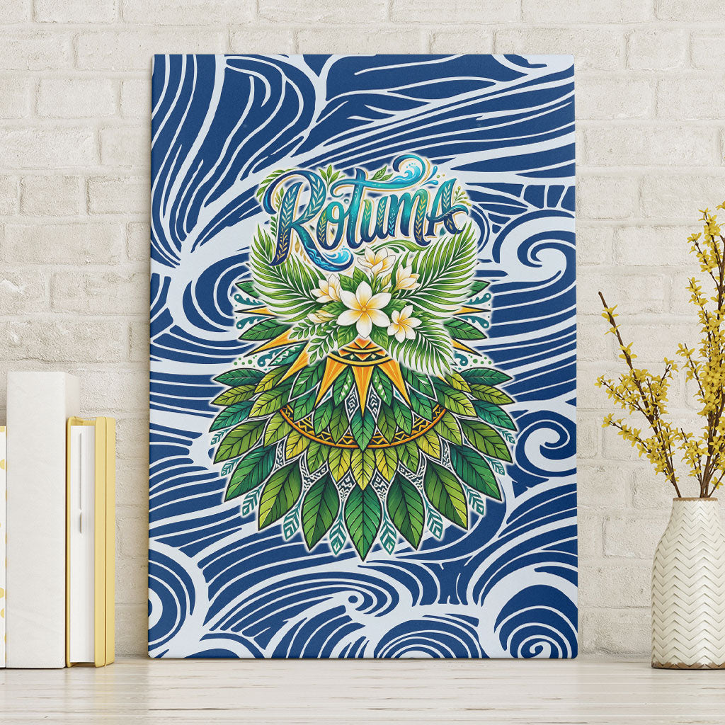 Rotuma Fiji Island Pride Canvas Wall Art Ocean Wave Coral Reef Marine Life Tribal Tattoo TS04 Without Frame Blue Green - Polynesian Pride