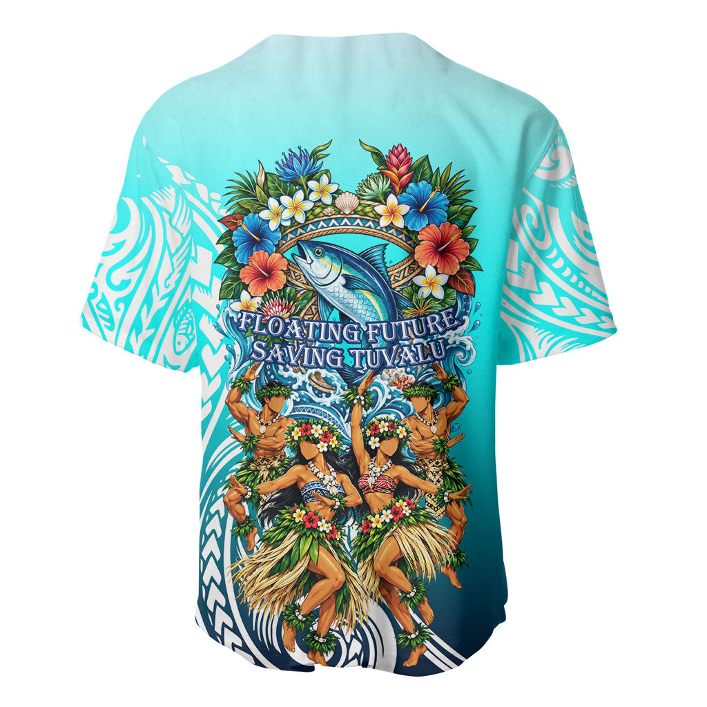 Floating Future Saving Tuvalu Baseball Jersey Ocean Blue Pacific Polynesian Cultural Art Marine Wildlife TS04 - Polynesian Pride