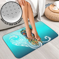 Floating Future Saving Tuvalu Bathroom Set Ocean Blue Pacific Polynesian Cultural Art Marine Wildlife TS04 - Polynesian Pride