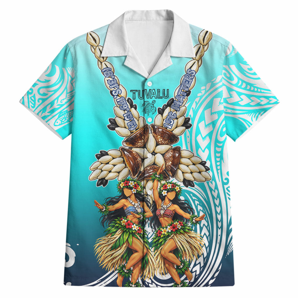 Floating Future Saving Tuvalu Hawaiian Shirt Ocean Blue Pacific Polynesian Cultural Art Marine Wildlife TS04 Blue White - Polynesian Pride
