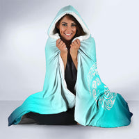 Floating Future Saving Tuvalu Hooded Blanket Ocean Blue Pacific Polynesian Cultural Art Marine Wildlife TS04 - Polynesian Pride