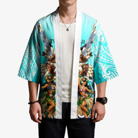 Floating Future Saving Tuvalu Kimono Ocean Blue Pacific Polynesian Cultural Art Marine Wildlife TS04 - Polynesian Pride