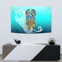 Floating Future Saving Tuvalu Tapestry Ocean Blue Pacific Polynesian Cultural Art Marine Wildlife TS04 - Polynesian Pride