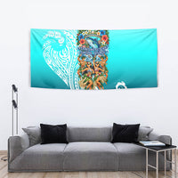 Floating Future Saving Tuvalu Tapestry Ocean Blue Pacific Polynesian Cultural Art Marine Wildlife TS04 - Polynesian Pride