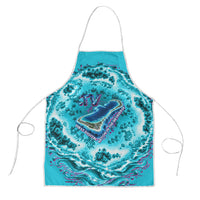Tuvalu First Digital Nation In The Metaverse Apron Polynesian Island Atoll Cyber Ocean TS04 Blue White - Polynesian Pride
