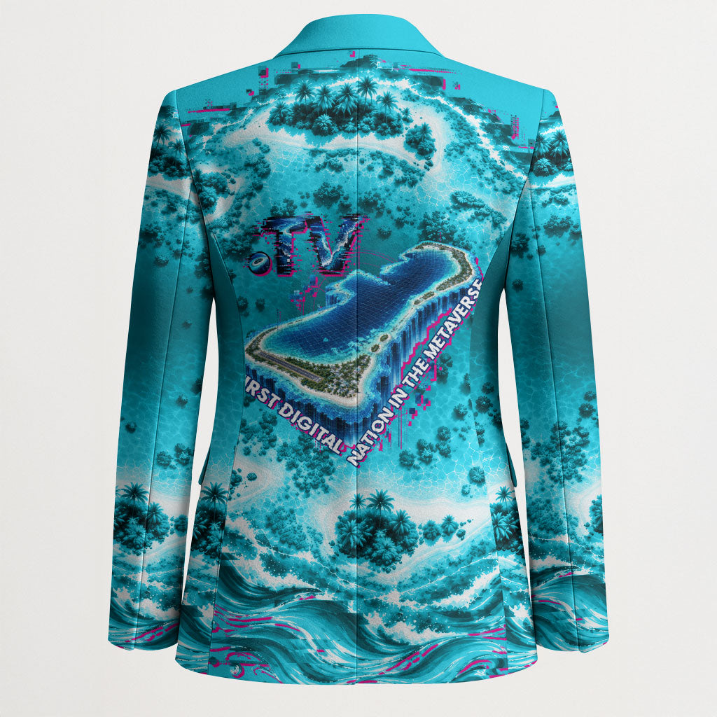 Tuvalu First Digital Nation In The Metaverse Blazer Polynesian Island Atoll Cyber Ocean TS04 - Polynesian Pride