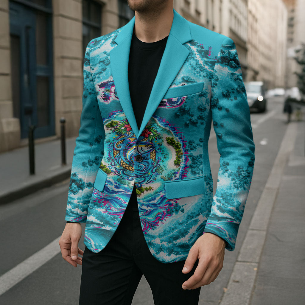 Tuvalu First Digital Nation In The Metaverse Blazer Polynesian Island Atoll Cyber Ocean TS04 - Polynesian Pride