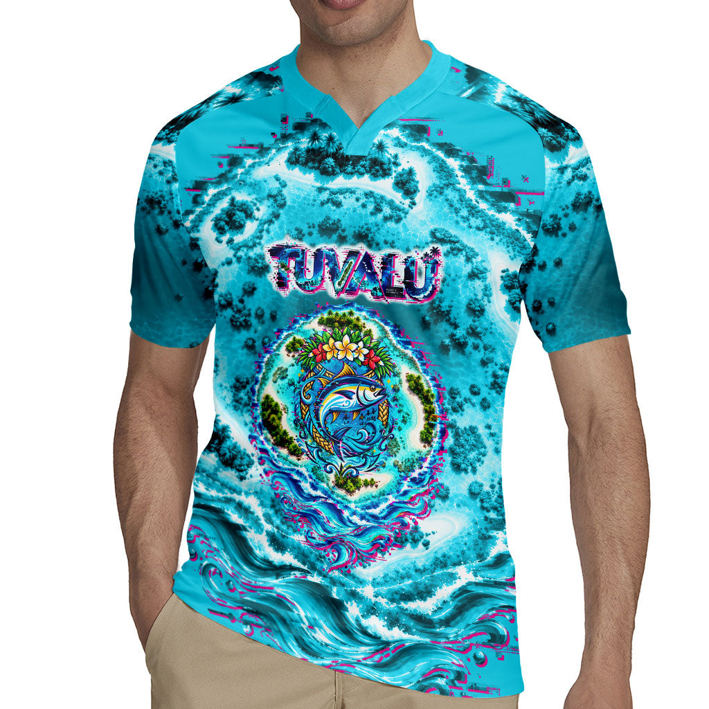 Tuvalu First Digital Nation In The Metaverse Rugby Jersey Polynesian Island Atoll Cyber Ocean TS04 - Polynesian Pride