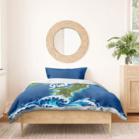 Guam Tropical Island Bedding Set Hibiscus Floral Ocean Waves TS04 - Polynesian Pride