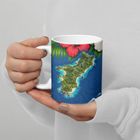 Guam Tropical Island Ceramic Mug Hibiscus Floral Ocean Waves TS04 - Polynesian Pride