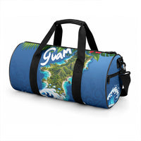 Guam Tropical Island Duffle Bag Hibiscus Floral Ocean Waves TS04 - Polynesian Pride