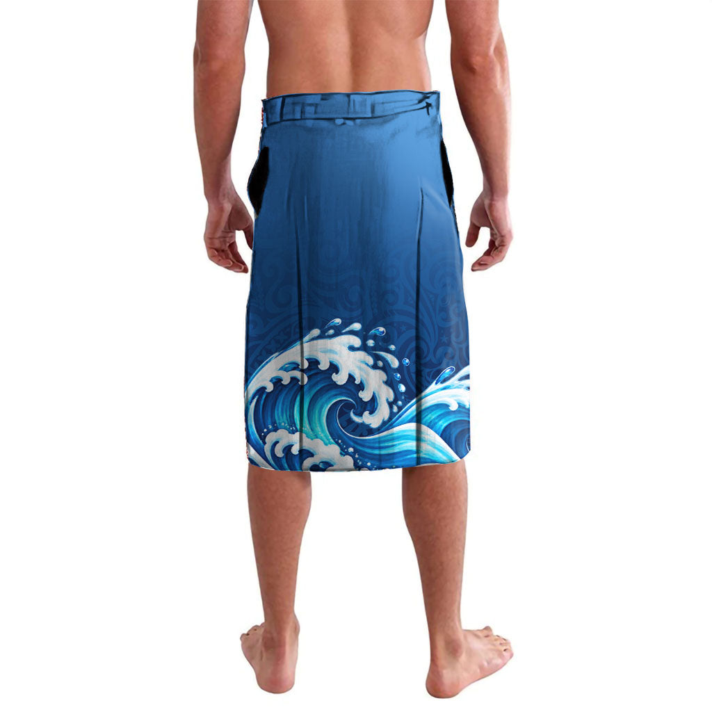 Guam Tropical Island Lavalava Hibiscus Floral Ocean Waves TS04 - Polynesian Pride