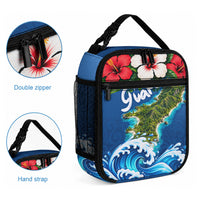 Guam Tropical Island Lunch Bag Hibiscus Floral Ocean Waves TS04 - Polynesian Pride