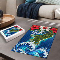 Guam Tropical Island Puzzle Hibiscus Floral Ocean Waves TS04 - Polynesian Pride