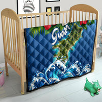 Guam Tropical Island Quilt Hibiscus Floral Ocean Waves TS04 - Polynesian Pride
