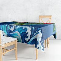 Guam Tropical Island Tablecloth Hibiscus Floral Ocean Waves TS04 - Polynesian Pride