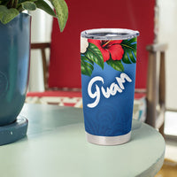 Guam Tropical Island Tumbler Cup Hibiscus Floral Ocean Waves TS04 - Polynesian Pride