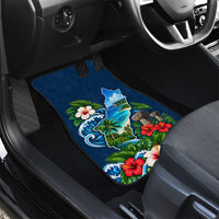 Guam Map Latte Stone Car Mats Hibiscus Floral Coastal Landscape TS04 - Polynesian Pride