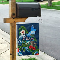 Guam Map Latte Stone Garden Flag Hibiscus Floral Coastal Landscape TS04 - Polynesian Pride